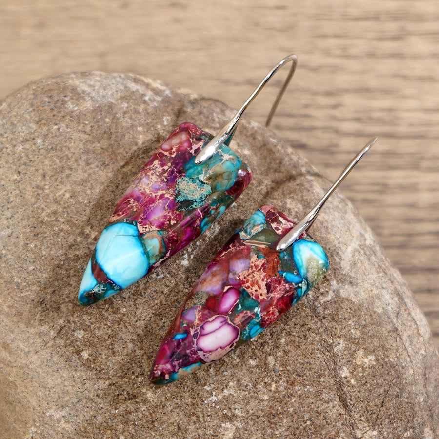 Lorena Dragon Stone Drop Earrings