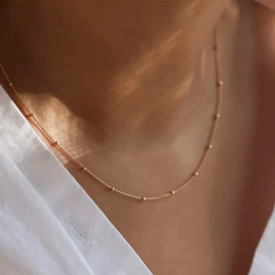 Dainty 18K Gold Necklace Chains