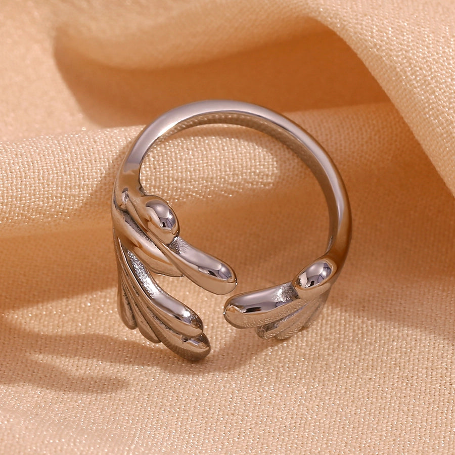 Dainty Fluid Statement Open Ring