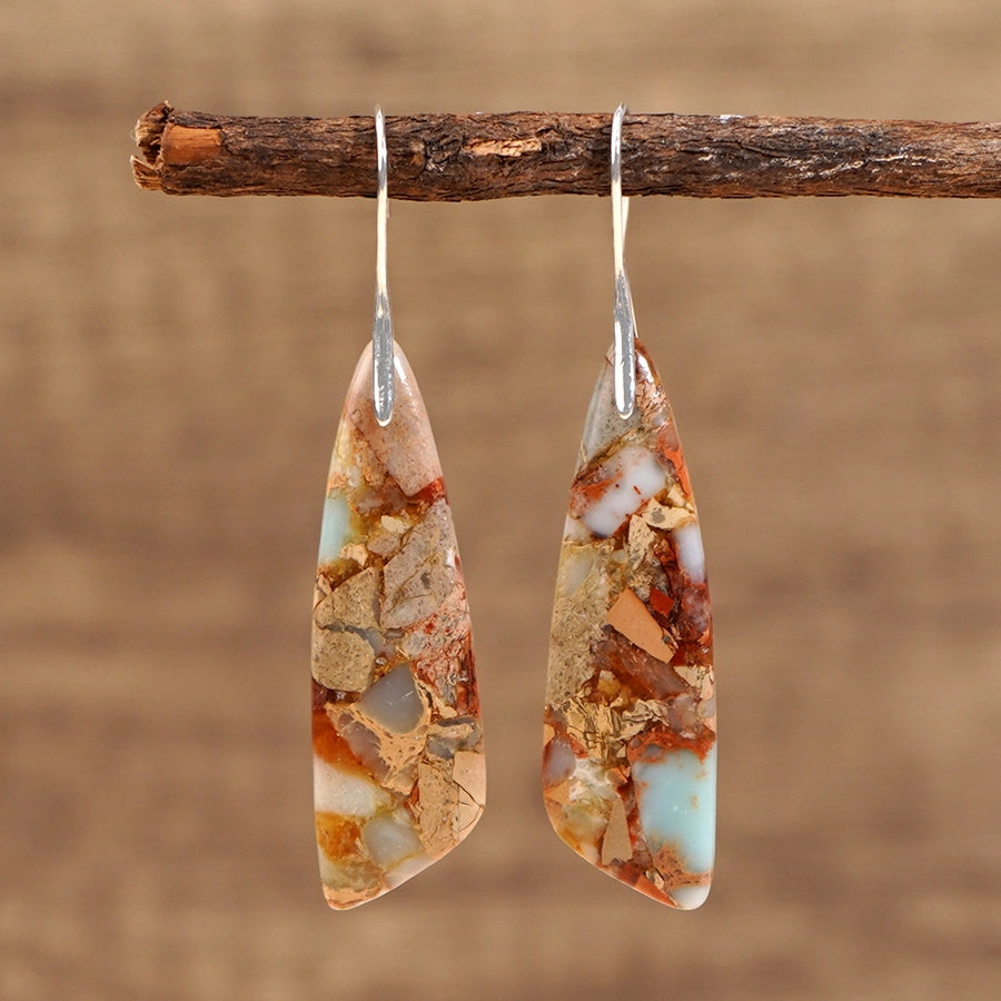 Giovanna Dragon Stone Drop Earrings