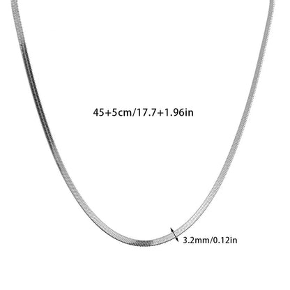 Minimalist Double Layer Chain Necklace