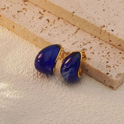 Rallie Droplet Resin Stud Earrings