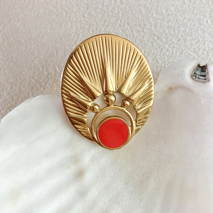 Oversized Boho Sun Adjustable Ring