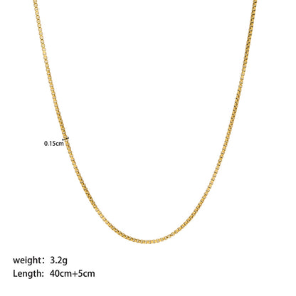 Dainty 18K Gold Necklace Chains