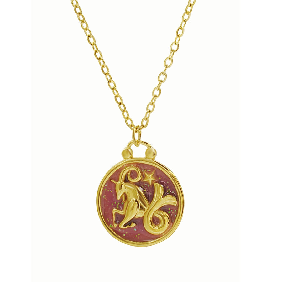 Fabiana Enamel Zodiac Pendant Necklace