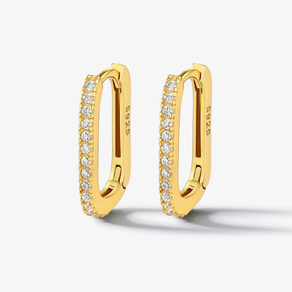 Elegant 925 Silver Hoop Earrings