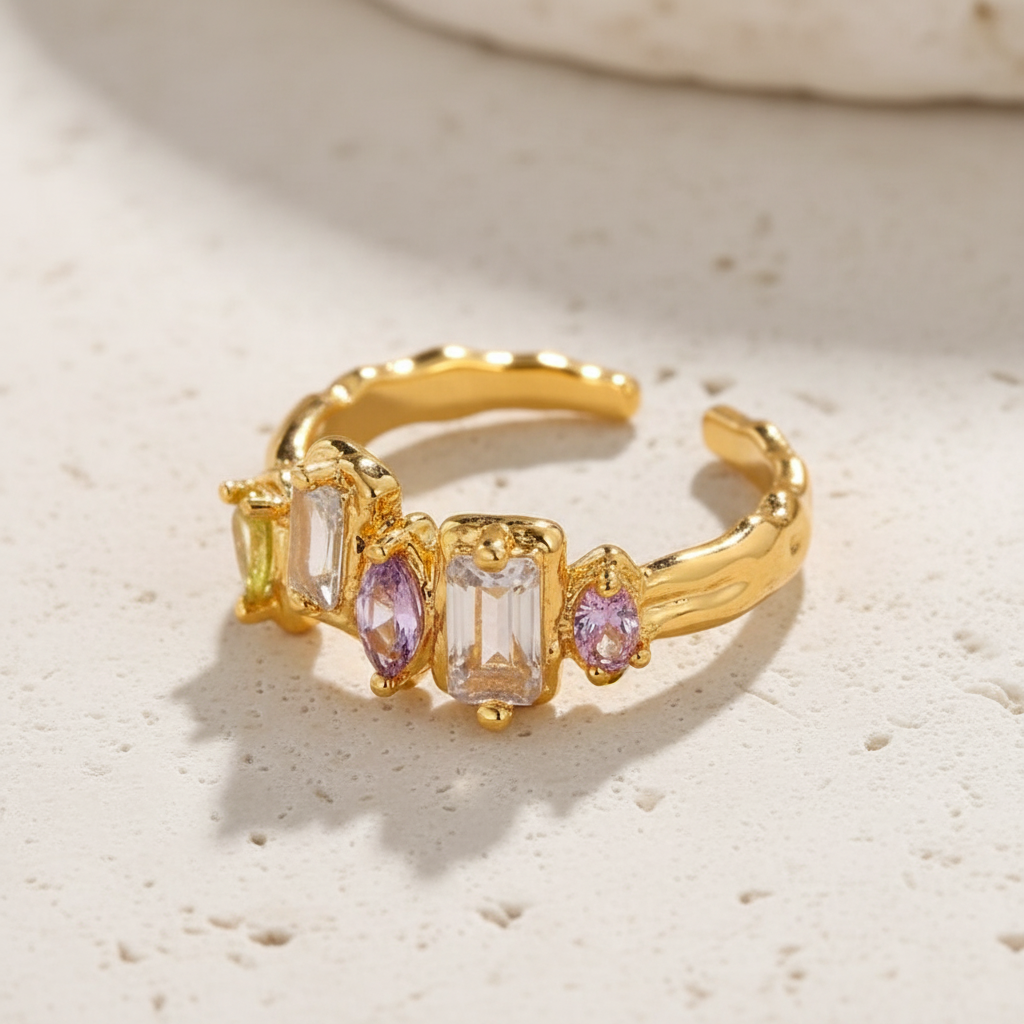 Fairy Crystal Statement Open Ring