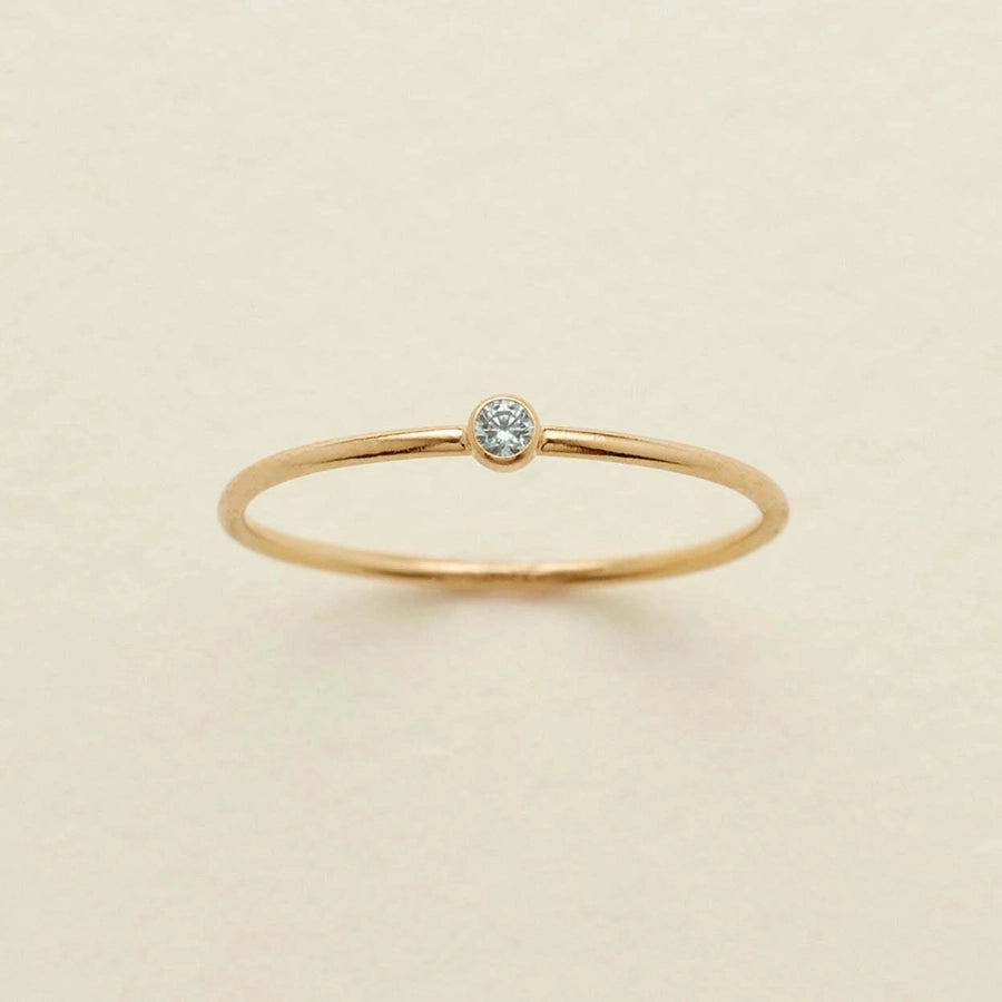 Marina Minimalist Birthstone Ring