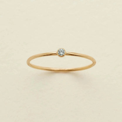 Marina Minimalist Birthstone Ring