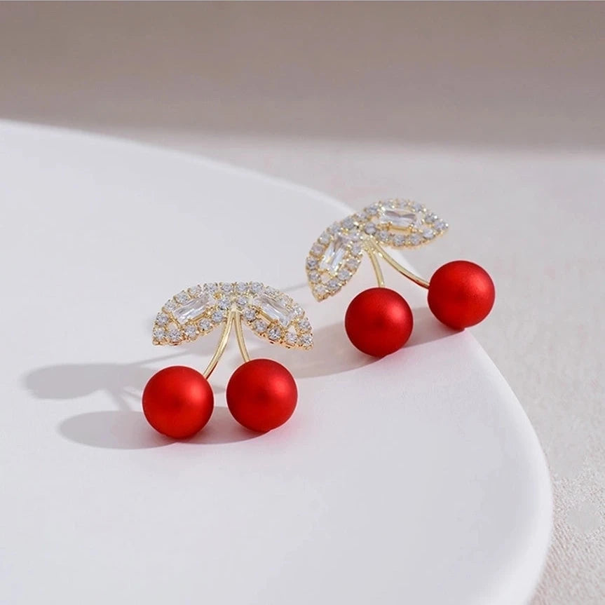 Francesca Cherry Stud Earrings