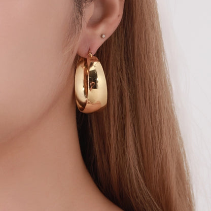 Leila Statement Hoop Earrings