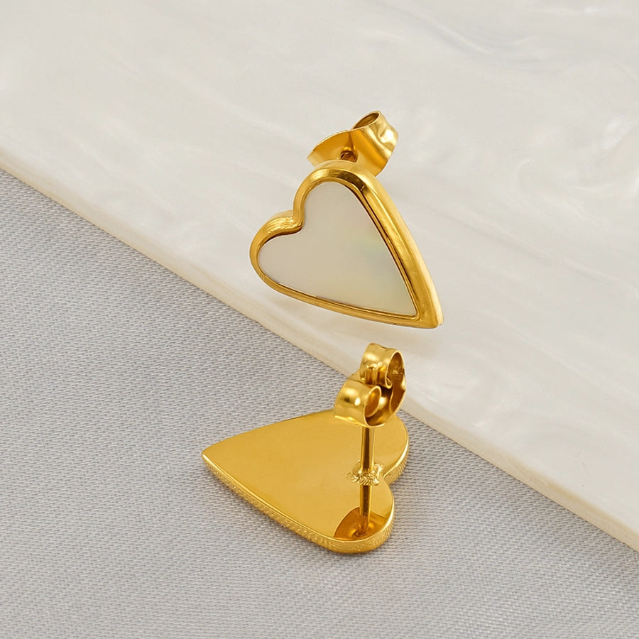 Eva Heart Stud Earrings