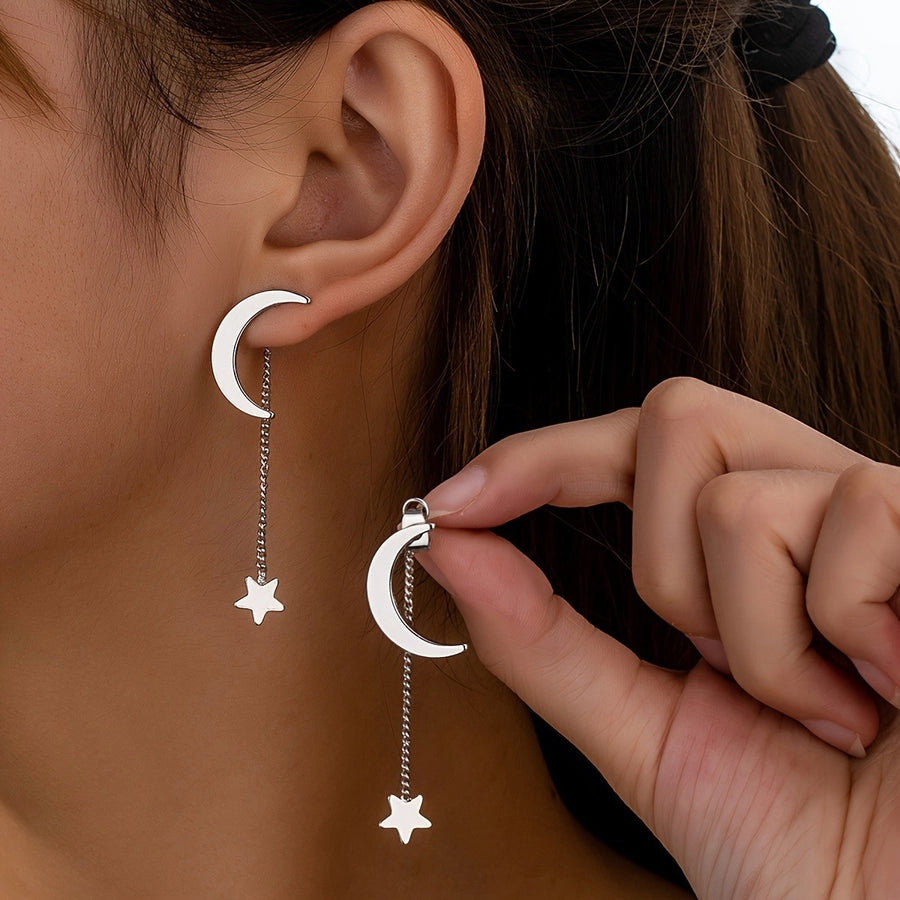 Moon Girl Dangle Earrings