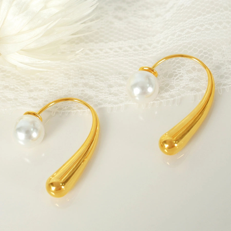 Nordic Pearl Drop Earrings