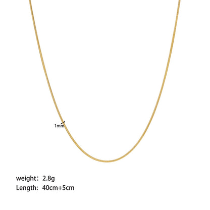 Dainty 18K Gold Necklace Chains