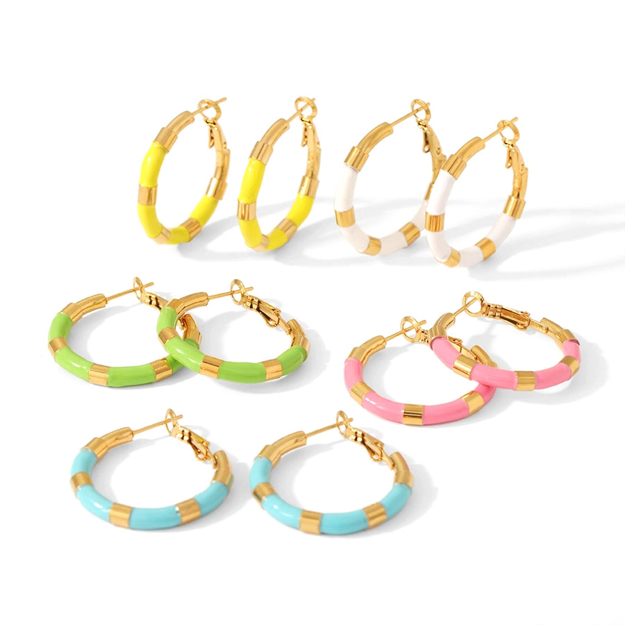 Young Love Resin Hoop Earrings