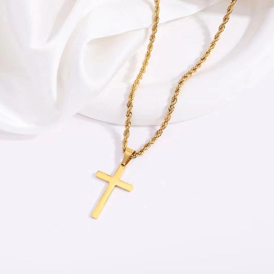 Dainty Cross Pendant Necklace