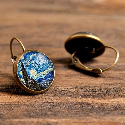 Van Gogh Starry Night Drop Earrings