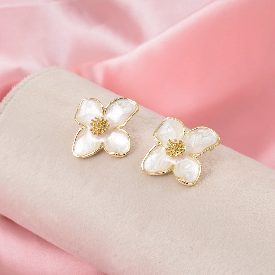 Lolita Enamel Flower Stud Earrings