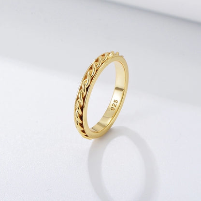 Hellenic Twist Band Ring