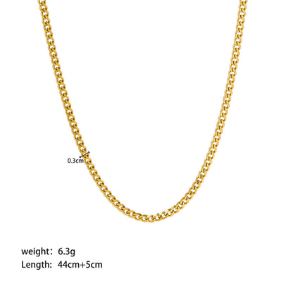 Dainty 18K Gold Necklace Chains