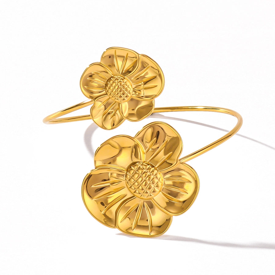 Fiora Flowers Bangle Bracelet