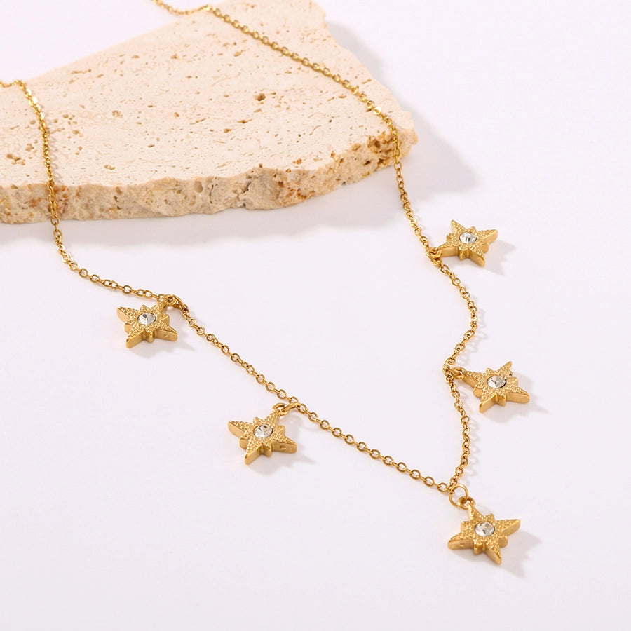 Guiding Star Dainty Charm Necklace