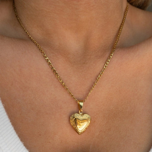 Estrella Heart Locket Necklace