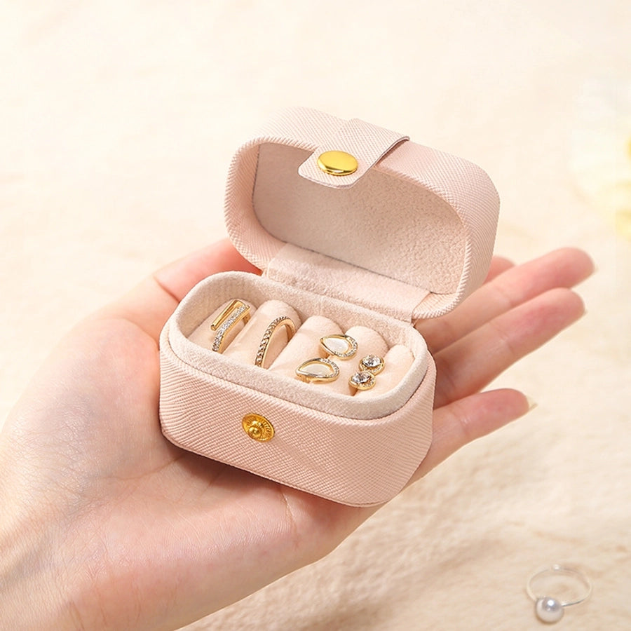 4 Slot Mini Leather Jewelry Box