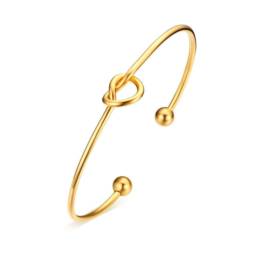 Nordic Knot Golden Cuff Bracelets