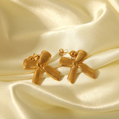 Miley Bow Stud Earrings