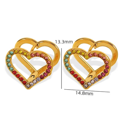 Retro Shine Hollow Hug Earrings