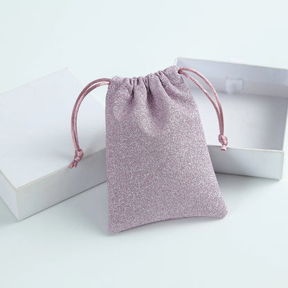 Pastel Glitter Jewelry Pouch