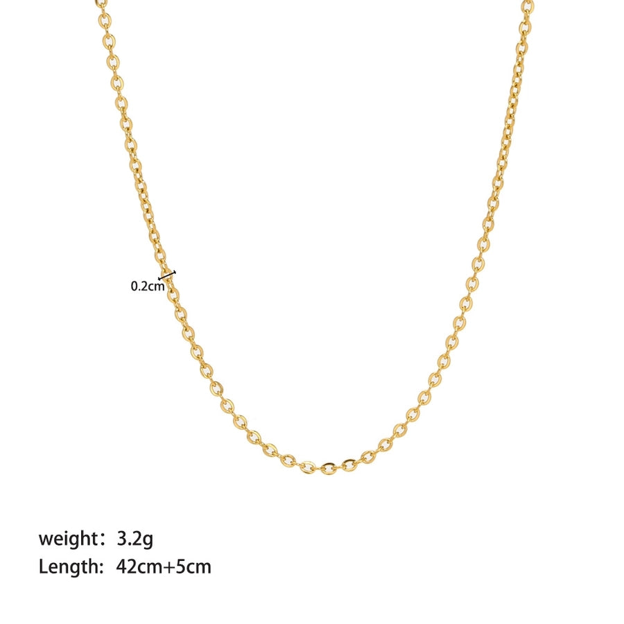 Dainty 18K Gold Necklace Chains