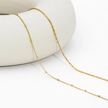 Dainty 18K Gold Necklace Chains