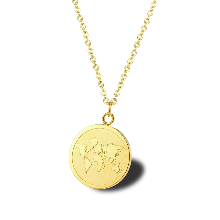 World Map Pendant Necklace