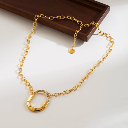 Oval Locker Pendant Necklace