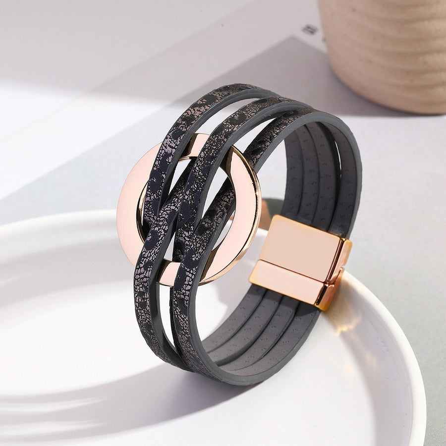 Retro Leather Wrap Bracelet