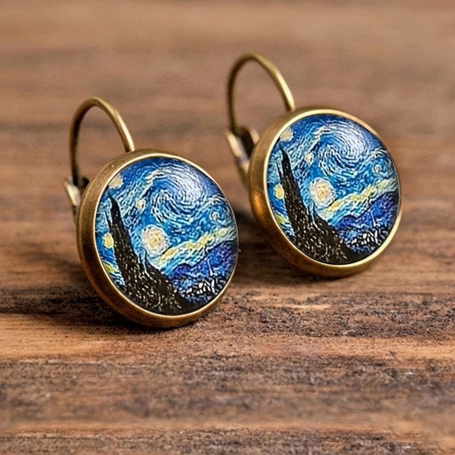 Van Gogh Starry Night Drop Earrings