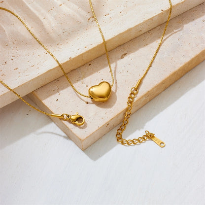 Mirabella Minimalist Heart Chain Necklace