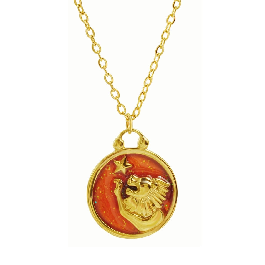 Fabiana Enamel Zodiac Pendant Necklace