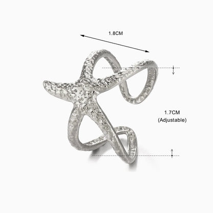 Starfish Beachy Open Rings