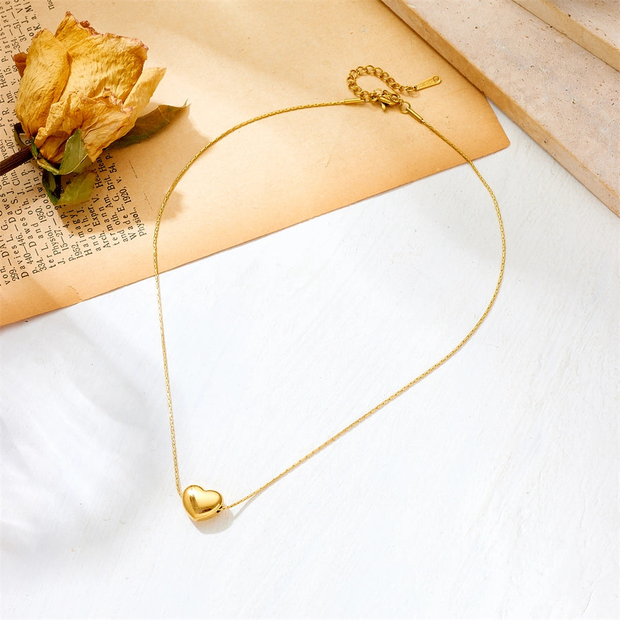 Mirabella Minimalist Heart Chain Necklace