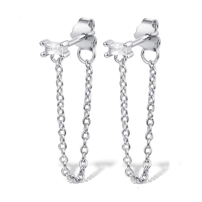 Veronica Chain Stud Earrings