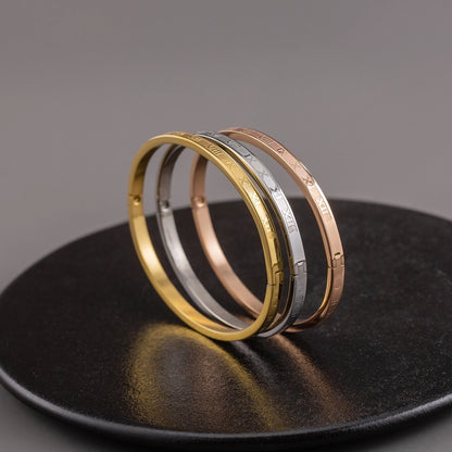 Roman Numeral Stackable Bangles