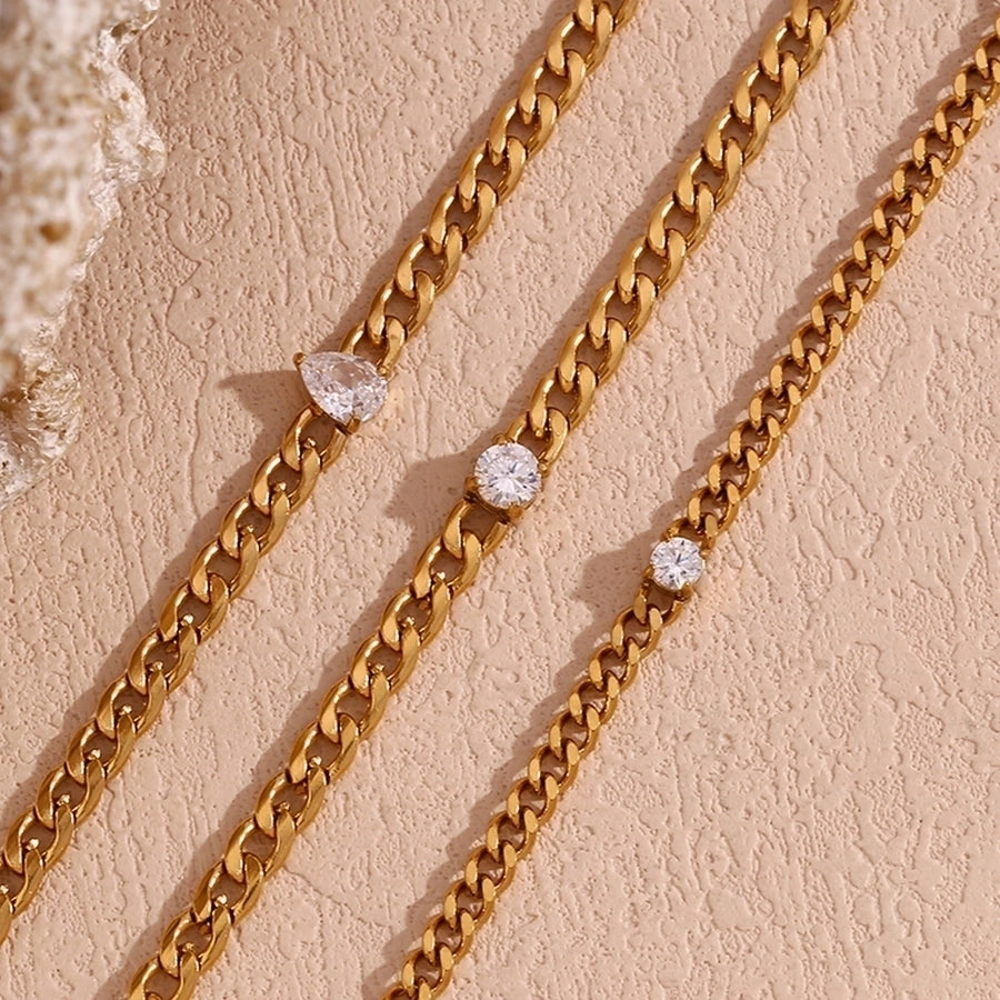 Cuban Crystal Chain Bracelet