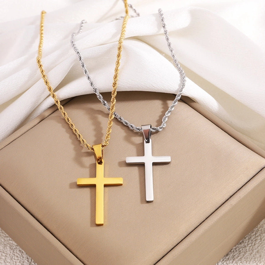 Dainty Cross Pendant Necklace