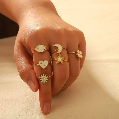 Retro Cutie Open Rings