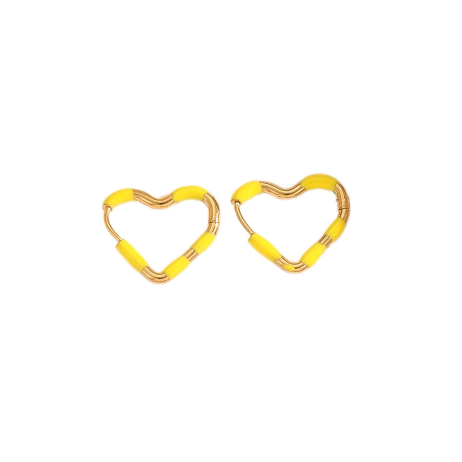 Young Love Heart Hoop Earrings