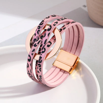 Retro Leather Wrap Bracelet